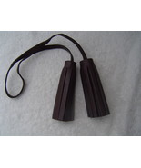 AUTHENTIC COACH BROWN LEATHER TASSELS  VGC - $12.15