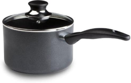 Specialty 3 Quart Handy Pot With Glass Lid Non Stick Aluminum Gray NEW - £32.72 GBP