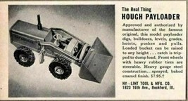 1952 Print Ad Ny-Lint Toy Hough Payloader Bulldozer Rockford,IL - £8.72 GBP