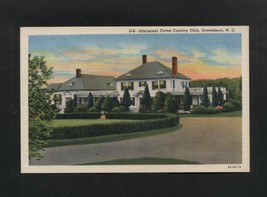 Vintage Postcard Linen Starmount Forest Country Club Greensboro NC  Unused - £6.26 GBP