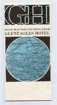 Road Map for Touring from Gleneagles Hotel SCOTLAND  - $17.82