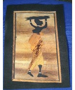 Village scene Marquetry African Folk Art #7 - €4,27 EUR