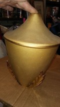 7AA13 Center Cone From Solid Brass Chandelier, Missing A 7-3/4&quot; Diameter Ring - £10.96 GBP