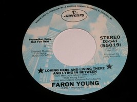 Faron Young Loving Here And Living There And Lying 45 Rpm Record Mercury Promo - £12.98 GBP
