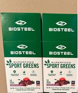 Lot of 2 Biosteel Superfood Sport Greens Packets 12 Packets Pomegranate ... - $508.17 MXN