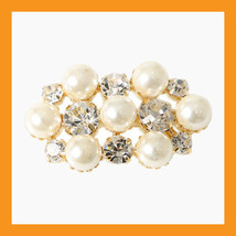 pearl beads shoes corsages cubic wedding accessory white clip heel flat ... - $24.50