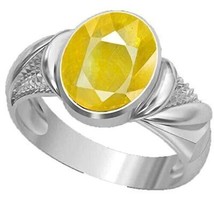 11.25 Ratti 10.00 Carat Saphir Jaune Naturel Pukhraj Pierre Panchdhatu Ajuster - £31.45 GBP