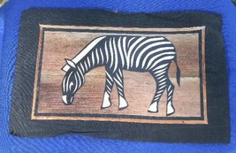 Village scene Marquetry African Folk Art #9 - $5.00