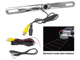 PYLE PLCM18SC License Plate Mount Rear View Backup Camera Distance Scale... - $34.66