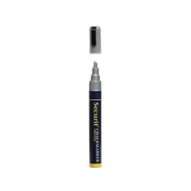 Securit 2mm - 6mm Writing Width Chisel Tip Liquid Chalk Marker - Silver  - $32.00