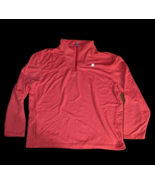 Izod Men&#39;s Women&#39;s Pullover Fleece Sweater Orange Long Sleeve 1/4 Zip 2X... - $16.23 CAD
