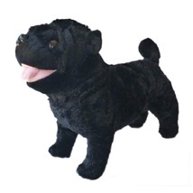 Adore 12&quot; Standing Rascal The Farting Pug Dog Stuffed Animal Plush Toy - £30.48 GBP