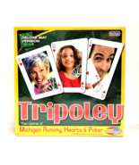 New Tripoley Deluxe Felt Mat Version Cadaco 2009 Rummy Hearts Poker Card... - $24.74