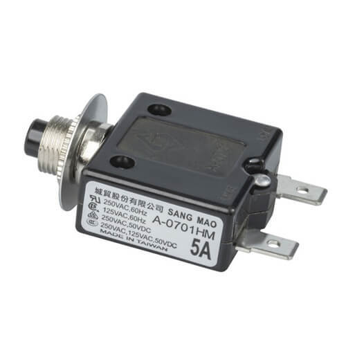 Circuit Breaker (250VAC or 50VDC) - 5A - $22.25