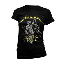 Ladies Metallica And Justice For All Tracks Official Tee T-Shirt Womens ... - $41.04