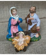 Vintage Italy Holy Family Mary Jesus Joseph Resin Nativity Figurine Set ... - £19.49 GBP