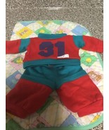 Vintage Cabbage Patch Kid Boys Red &amp; Teal #31 Sports Outfit Taiwan - $75.00