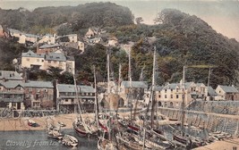 Clovelly Devon England~From The Pier~Frith&#39;s Tinted Photo Series Postcard - £5.06 GBP