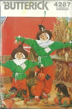 Butterick Sewing Pattern 4287 Girls Boys Wizard Of Oz Scarecrow Size 4 - 14 New - £5.67 GBP