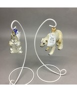 MX Polar Bear &amp; GS Glass Polar Bear Ornaments- Made In Poland - $376.14 MXN