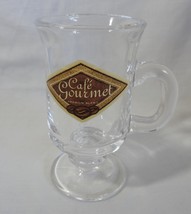 Cafe Gourmet Premium Blend 6 oz Glass Coffee Mug Cup  - £3.97 GBP
