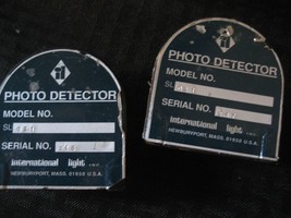 International Light Photo Detector Lot of 2   #- SL-021   TD#- 13772  400-800 nm - £113.61 GBP