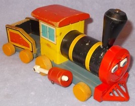 Vintage Fisher Price Wood Looky Chug Chug No 189 Train Toy 1958 - £14.19 GBP