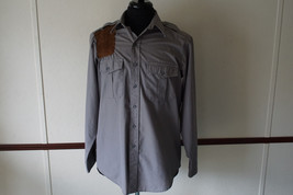 Vintage Outdoor Impression M Gray Sportsman Shooting Shirt Made in USA - £18.87 GBP
