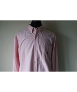 Tommy Hilfiger L Men&#39;s Pink Button Down Long Sleeve Oxford Crest Logo Shirt - £7.61 GBP