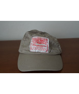 Budweiser King of Beers Distressed Patch Hat Ball Cap Khaki Adjustable - £15.12 GBP