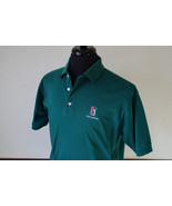 Men&#39;s TPC The Canyons Embroidered Izod Club Polo Golf Shirt Size M Green - £14.65 GBP