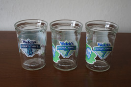 3 Welch&#39;s Jelly Jar Glass Looney Tunes Road Runner Coyote Collector Seri... - $15.47