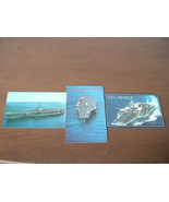 USS Forrestal - USS Nimitz - USS Dwight D. Eisenhower Postcards Lot of 3 - $5.94