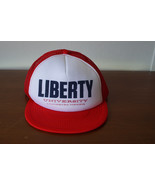 Vintage LIBERTY UNIVERSITY LYNCHBURG VIRGINIA Red Mesh Snap Back Trucker... - $12.55