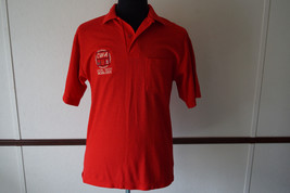 Vintage King Louie Made in USA CWA Local 13000 Mobilizer M Polo Shirt Red - £18.87 GBP