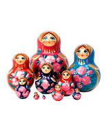 Multicolor Nesting Doll - 5&quot; w/ 10 Pieces - £112.18 GBP