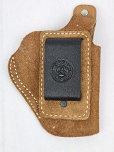 Galco Stow-N-Go Leather Belt Holster Tan Suede Small Inside Concealed Ca... - $29.35