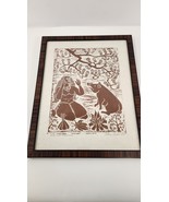 Dietrich Varez Pele and Kamapua&#39;a Art Lino Cut Print 13 x 16 1/2&quot; Signed... - £139.17 GBP