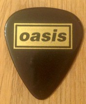 Oasis Black Guitar Pick Gold Logo Rock Plectrum - £3.92 GBP