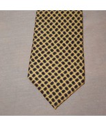 Geometric Floral Yellow Black Tie Necktie 54&quot; Hickok Made U.S.A. Flowers - £10.17 GBP