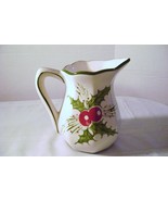  Ceramic Holly &amp; Berry Pitcher made in Portugal - £7.99 GBP