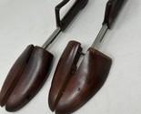 TRAVEL SHOE KEEPERS #4 VTG ROCHESTER TREE in a DARK WOOD Made USA Sz 10 - $14.80