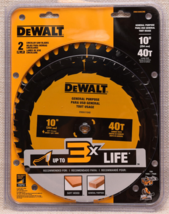 2-Pack DeWalt 10&quot; 40-Tooth General Purpose Circular Saw Blade Blades DWA... - £27.51 GBP