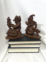 Nice VINTAGE Rare Punch &amp; Judy Cast Iron Bookend  Bookends Signed EMIG  Jester - £54.40 GBP