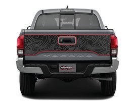 3 Tone Topographic Tailgate Vinyl Graphic Decal Compatible with and Fits... - £118.96 GBP