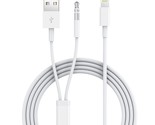 Aux Cord For Iphone, 2 In 1 3.5Mm Aux Cable For Car With Charger Cord Co... - $23.99