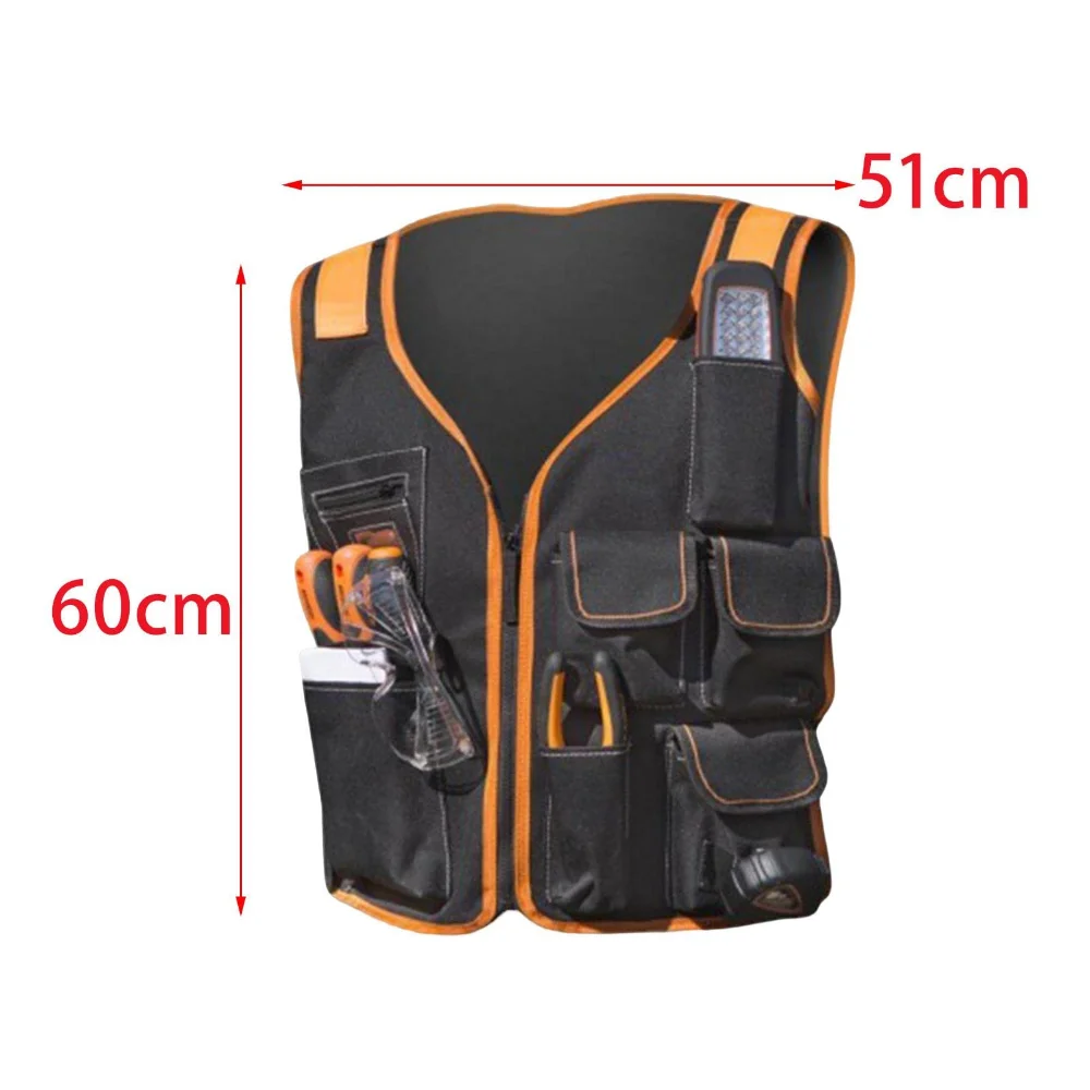 Uality oxford cloth tool vest with adjustable straps tool vest work vest for carpenters thumb200