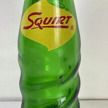 Squirt 7oz Bottle Twist Swirl Sides 7 18 1958 Green Glass - $8.07