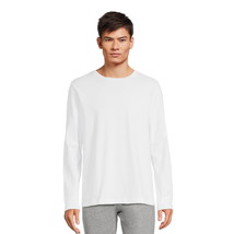 George Men&#39;s Crewneck Tee with Long Sleeves, Size XS (30-32) Color White - $15.83