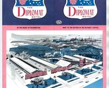 The Diplomat Motel Brochure + Rate &amp; Reservation Cards Washington DC 1950&#39;s - £42.75 GBP